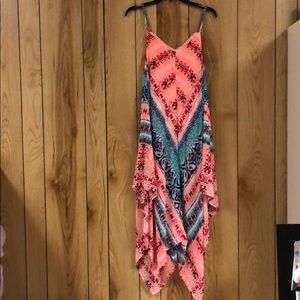 Asymmetrical Mutli color Aztec dress